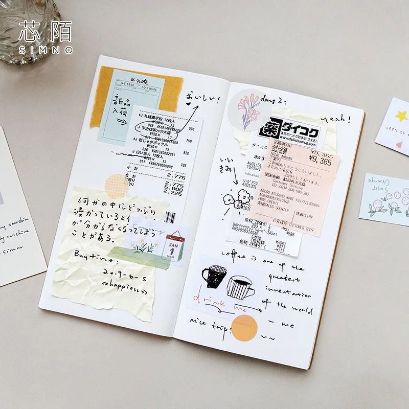 Милый коллаж серии Bullet Journal записываемые стикеры дневник DIY Скрапбукинг стикер