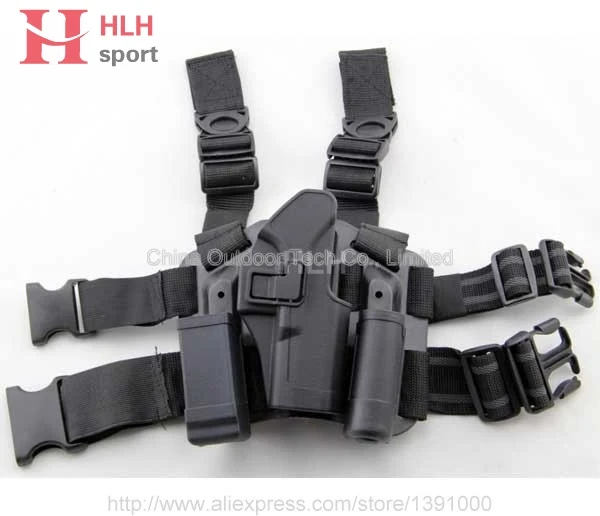 Тактическая кобура Glock с прямыми штанинами 17 19 23 32 RH на платформе Мягкий ремень