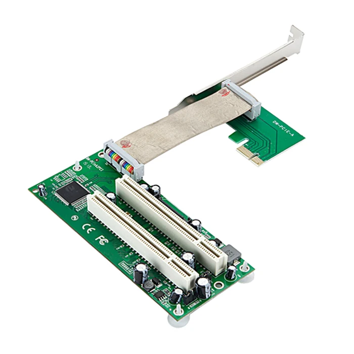 KEFU PCI E Express x1 слот для 2 * / X 32 битная карта адаптера с гибким кабелем|Компьютерные