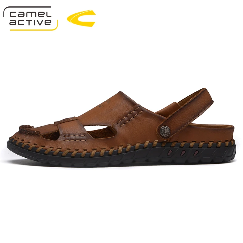 Мужские пляжные сандалии Camel Active из натуральной кожи мягкие летние повседневные
