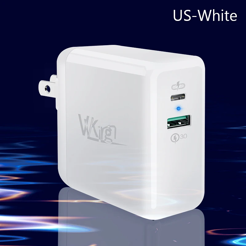 Для iPhone 11 Pro PD зарядное устройство type C USB 36 Вт Быстрая зарядка 3,0 двойной порт быстрое зарядное устройство для samsung huawei PD3.0 QC3.0 зарядка