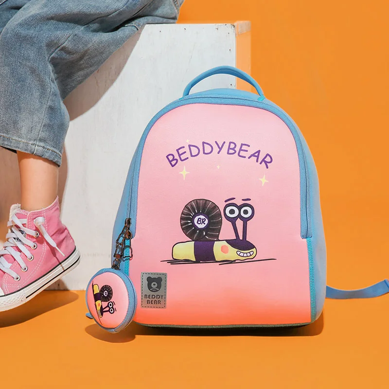 Школьная сумка BEDDYBEAR, детский рюкзак через плечо с кошельком, легкие детские сумки