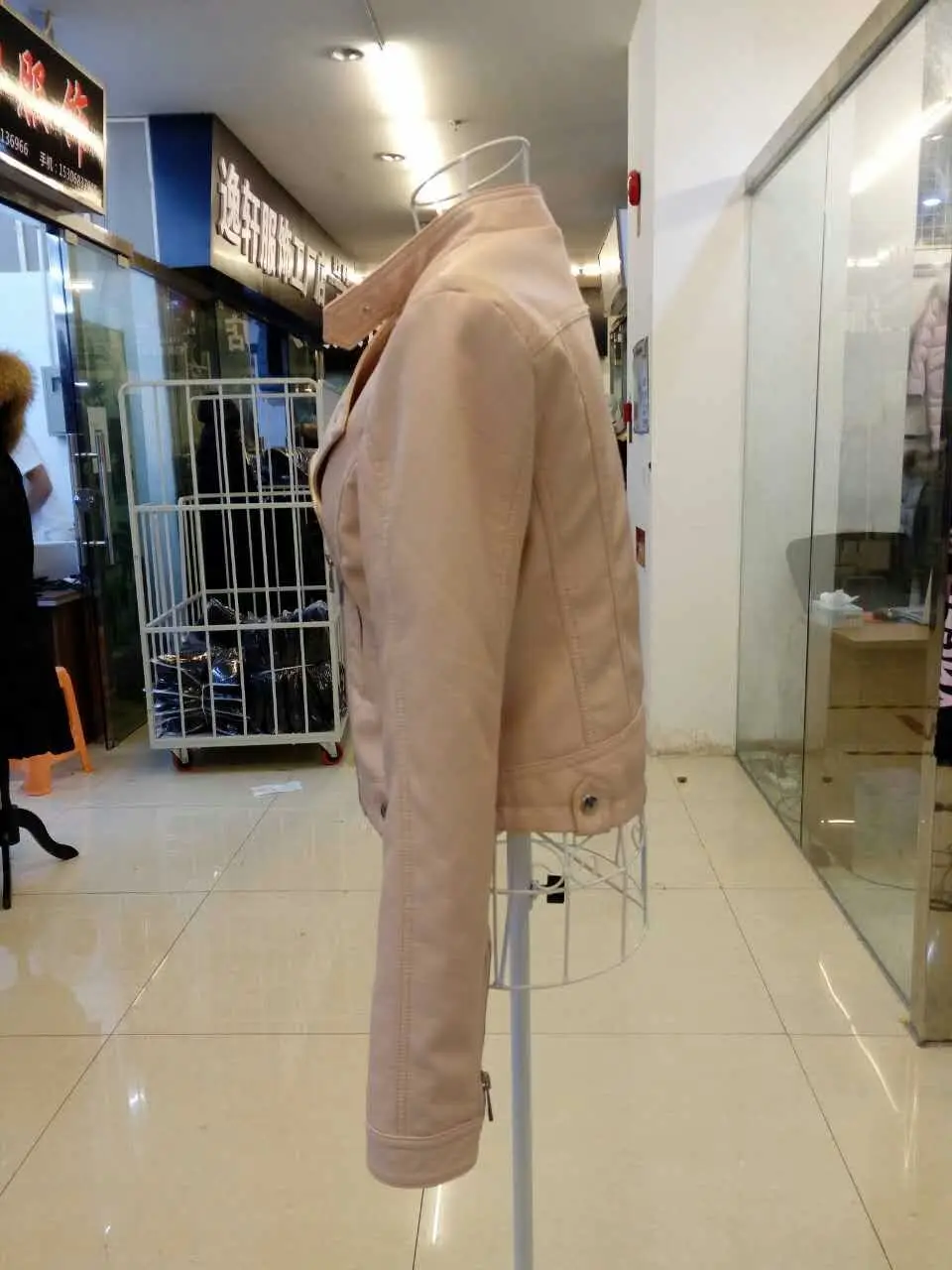 2018 весна осень новый искусственный карман на молнии украшение воротник стойка