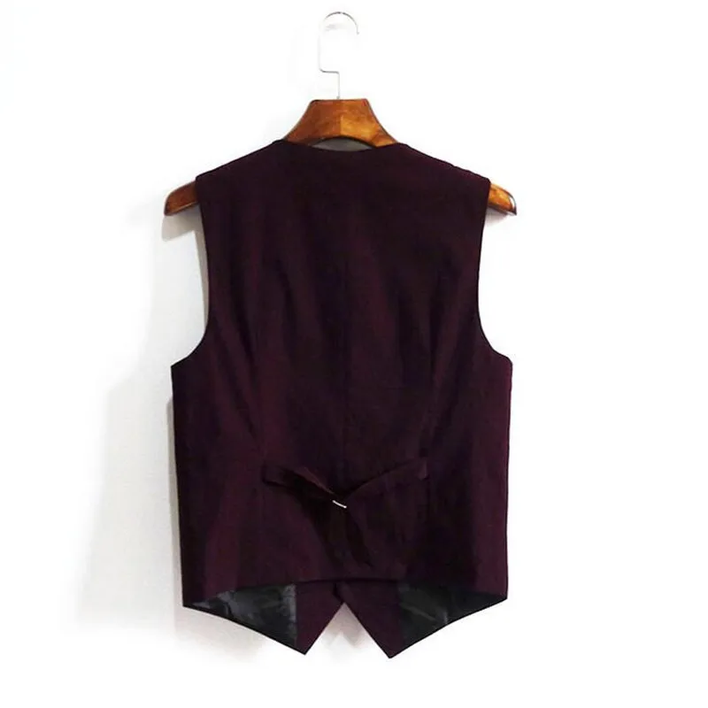 

New Men's Slim Vest Suit Casual Vest 2019 Autumn Waistcoats Men's Brand Sleeveless Jacket British Suit Vest A3497
