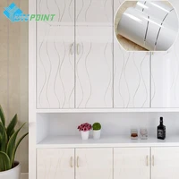 YUNPOINT Self-Adhesive Kitchen PVC Renovation Wallpaper Cabinet Cooktop Waterproof High Temperature Resistant White Wall Sticker
