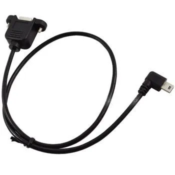 0 5 м USB 2 B Панельное крепление к Мини контактному прямоугольному удлинительному