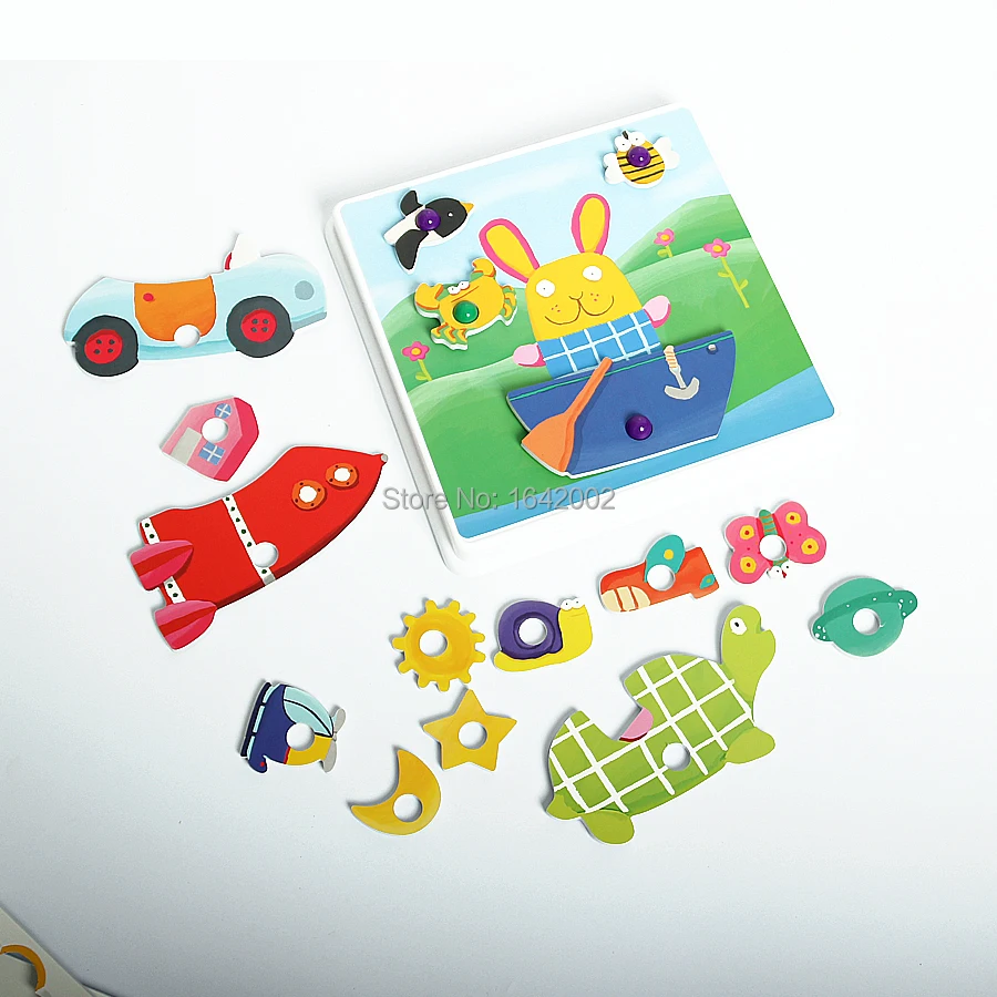 Пазл детский 3D с животными из ЭВА | Игрушки и хобби