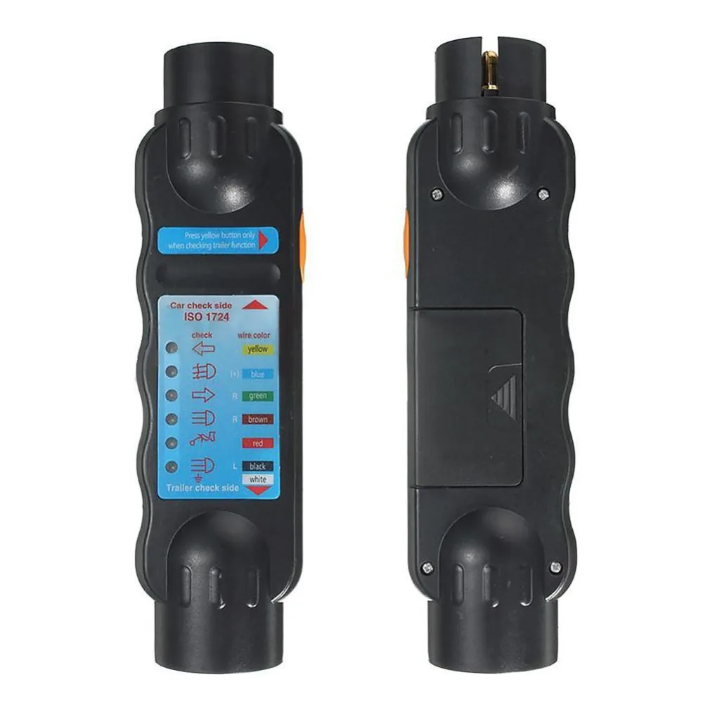 

Diagnostic Tool Towing Trailer 7 Pin Plug Socket Connection Tester 12V Wiring Circuit Light Unit for Car Truck Vehicle