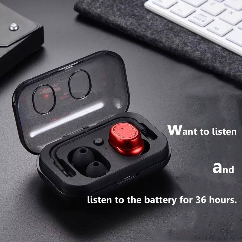 Tws8 Беспроводная bluetooth-гарнитура с одним ухом сенсорное Голосовое управление