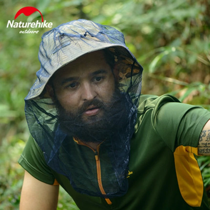 Кепка для рыбалки NatureHike Сетчатая Маска от комаров шлема насекомых спорта на