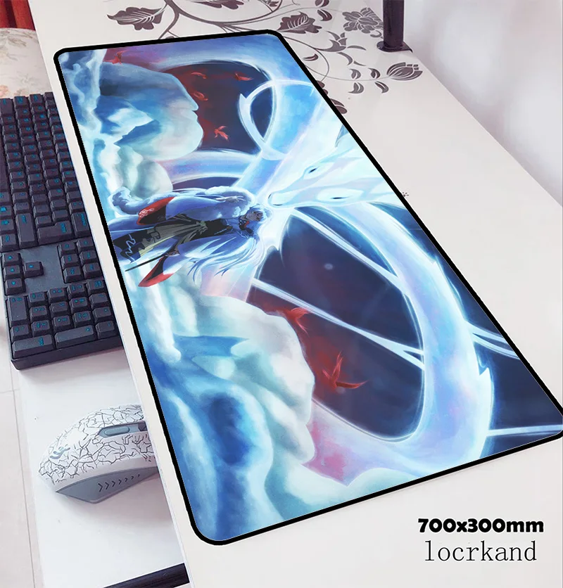 inuyasha mousepad 700x300x3mm big Computer mouse mat gamer gamepad pc Halloween gaming mousemat desk pad office padmouse | Компьютеры и