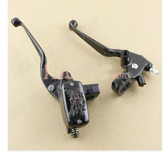 Черный " Руль тормоза сцепления рычаги для Yamaha Vstar 400 650 1100 1300 Virago Xv 250 535 750 1100 Road Star Custom Chopper