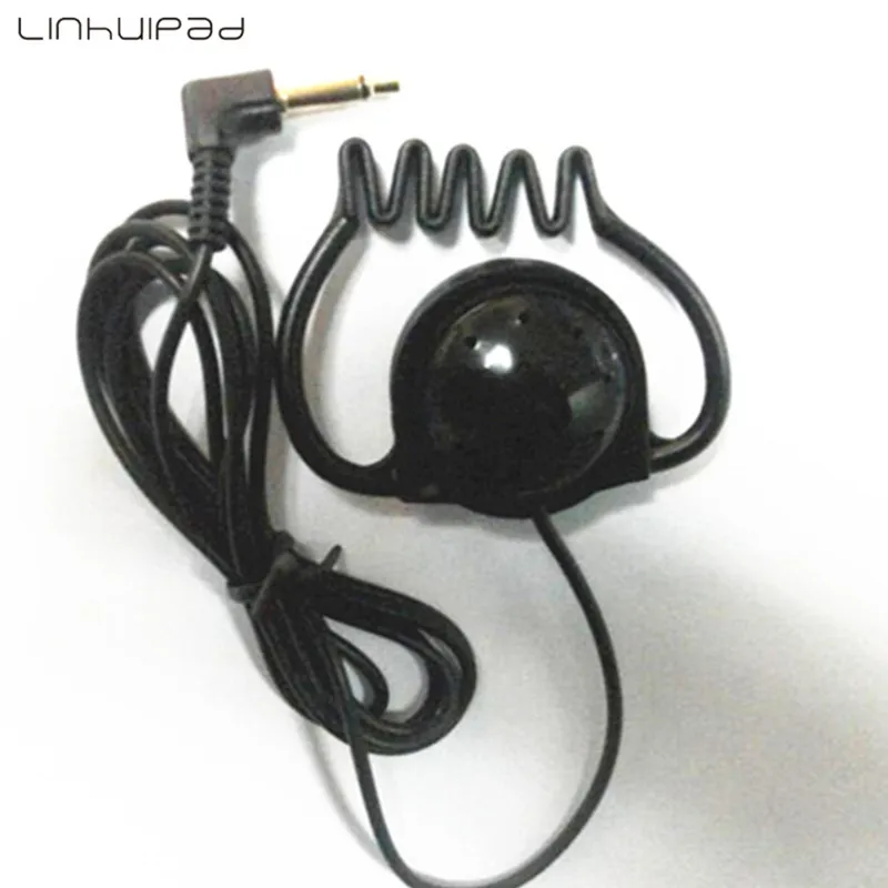 Linhuipad 100 pack mono Hook Наушники Tour guide system телефонные наушники soft rubber hook earpiece|hook earphone|tour