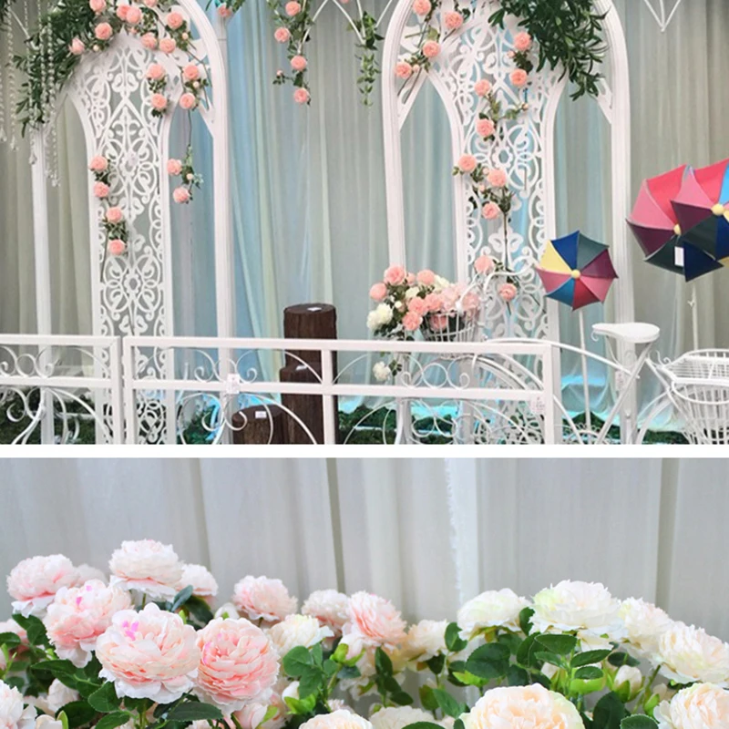 Искусственные Шелковые Розы в европейском стиле искусственные листья цветы