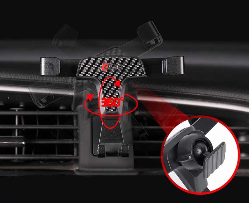 LHD! For Honda Civic 10th 2016-2020 Car Accessories Rotational Smartphone Holder Air Vent Sucker Bracket Stand | Автомобили и