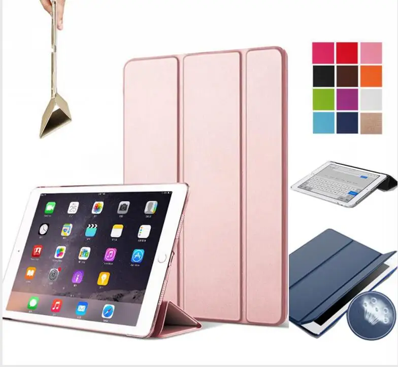 Case da Pele para a Apple Case para o Ipad com Certeza Bom Novo Ipad Polegada A1822 – 3 Slim Transparente Couro Duro Inteligente Capa 2021 9.7