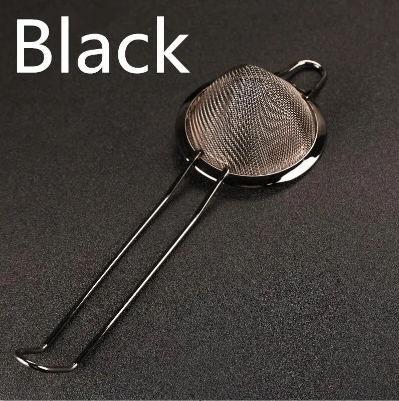 gunmetal black 304 нержавеющая сталь Боярышник коктейльное ситечко мелкая сетка Julep фильтр для сока медь золото Цвет Бар инструменты для бармена - Цвет: gunmetal black