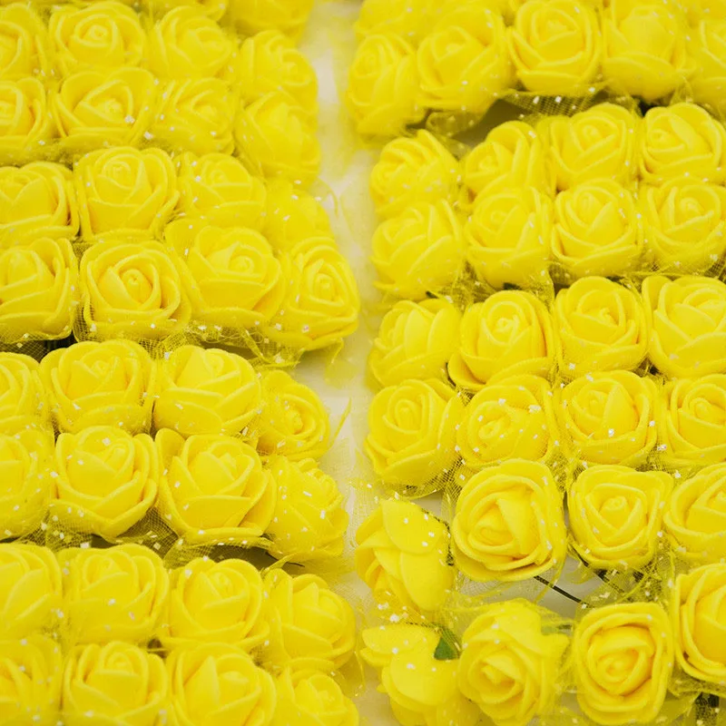 144pcs yellow 1 шт. моделирующий пенополистирол пенопласт МИШКА белый шар для рукоделия Рождественская вечеринка украшения подарки на день рождения - Цвет: 144pcs yellow