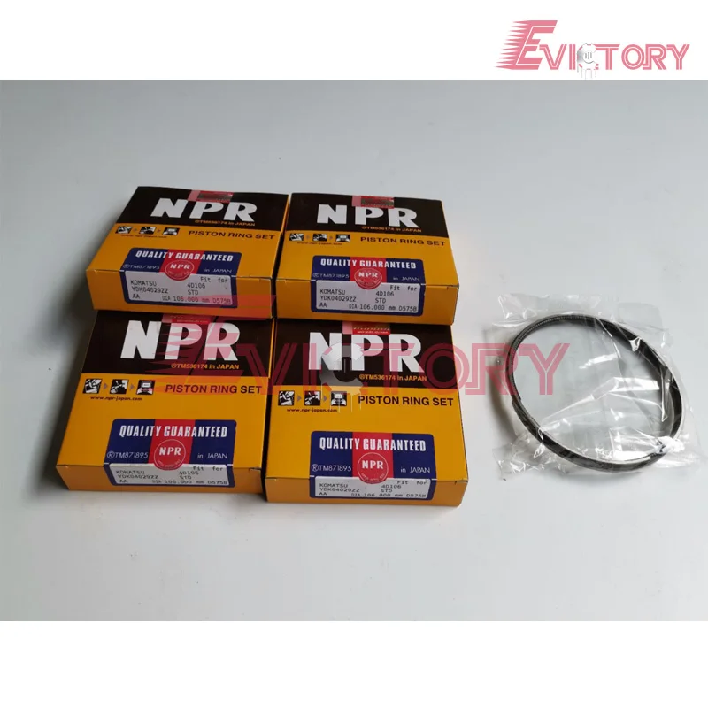 Для экскаватора Komatsu 4D106 S4D106 4TNV106 4TNE106 набор поршневых колец|set|set ringsset 6 |