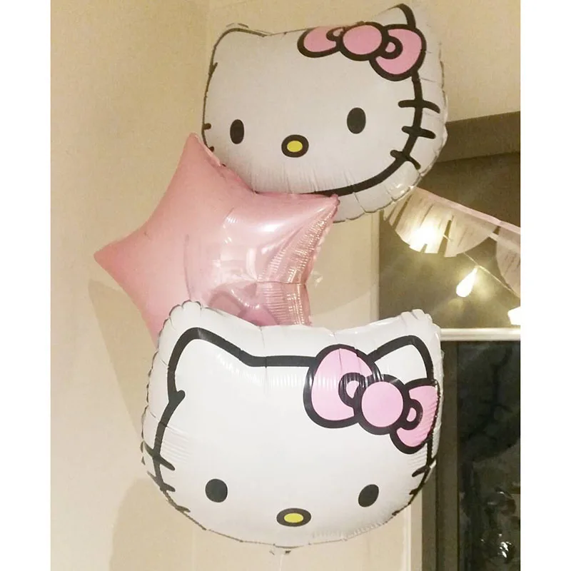 Воздушные шары с гелием hello kitty 10 шт./лот 53*51 см|ballons for babys|helium balloonballons parties |