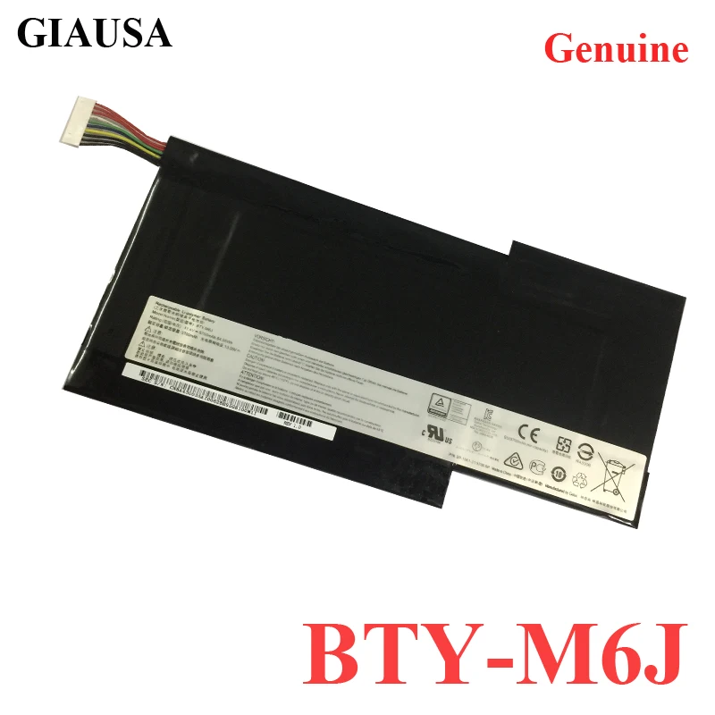 Оптовая продажа BTY M6J Аккумулятор для ноутбука MSI GS63VR GS73VR 6RF 001US BP 16K1 31 9N793J200