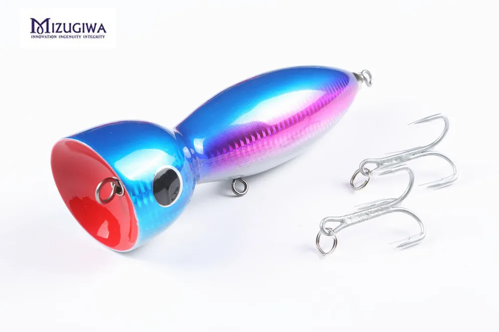 MIZUGIWA морской GT древесный затвор Амберджек тунец Topwater большой Поппер рыболовная