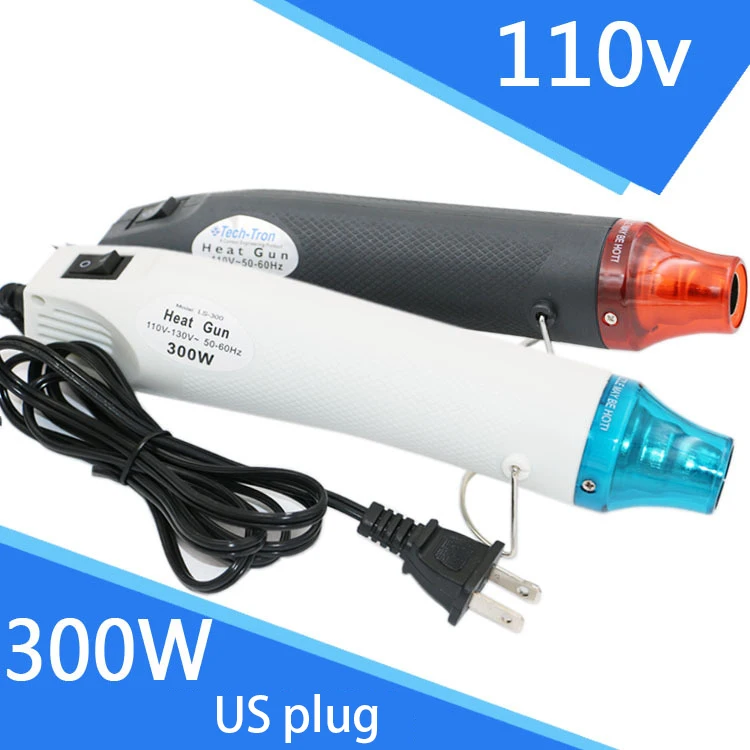 

FEORLO 220V 110V 300W Mini Polymer Clay Heat Tool Rubber-Stamp Embossing Powder Heat-Shrink Temperature DIY Hot Air Gun
