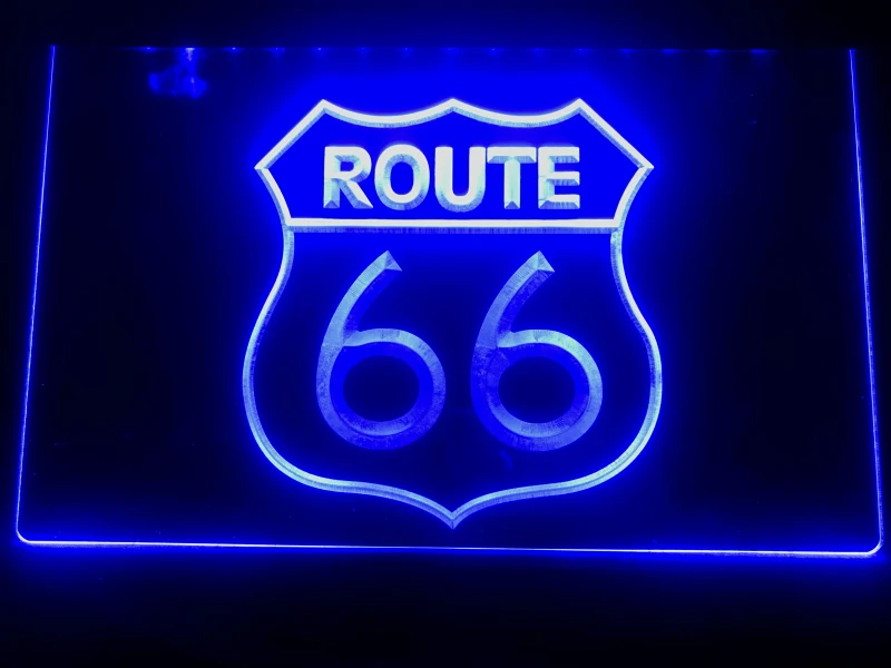 I371 старинный Route 66 Mother Road светодиодный неоновый светильник знак