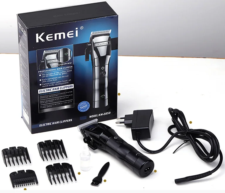 Kemei Professional машинка для стрижки волос электрическая мощная Беспроводная Машинка для стрижки волос Триммер Инструменты для укладки волос Парикмахерская