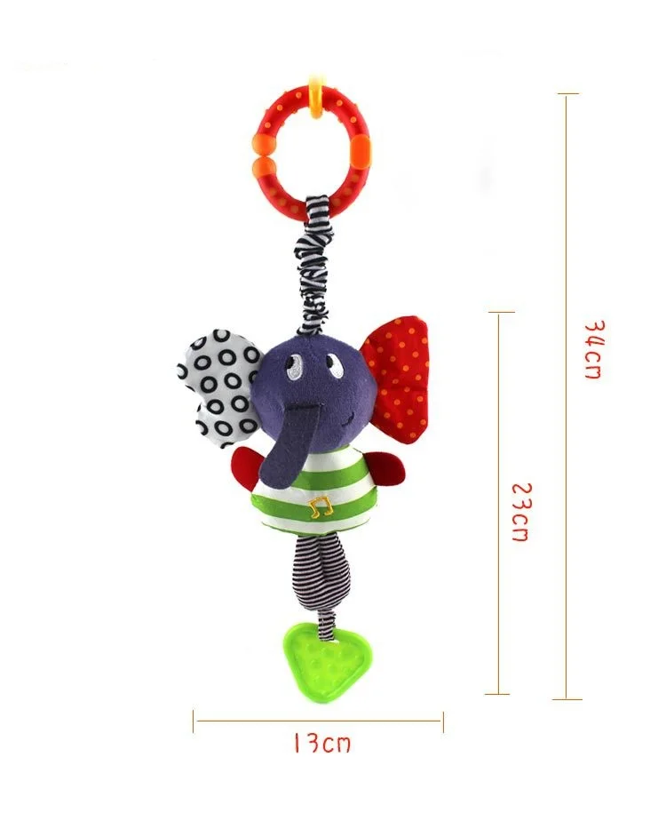 2016 Детский Музыкальный слон подвесная кровать мягкие куклы колокольчик плюшевые