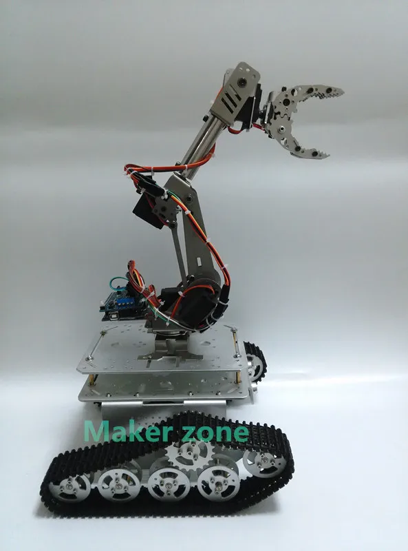 T300-M Серебряная версия с двойной платой 7 dof robot arm интеллектуальное шасси из