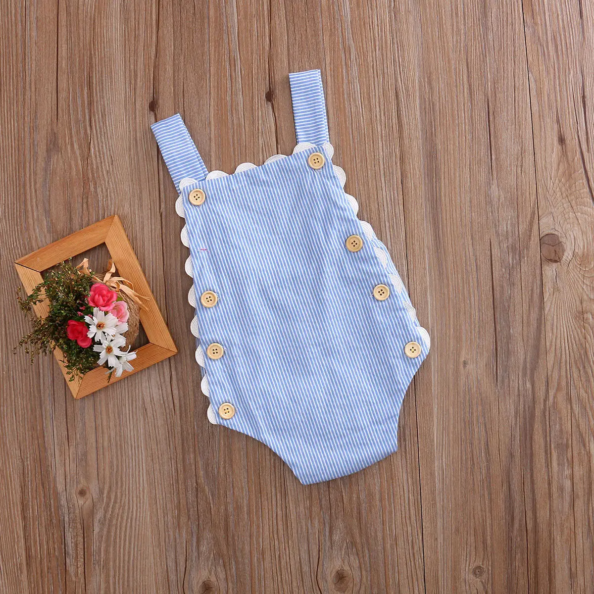 Американский комбинезон в полоску для новорожденных девочек одежда пляжный