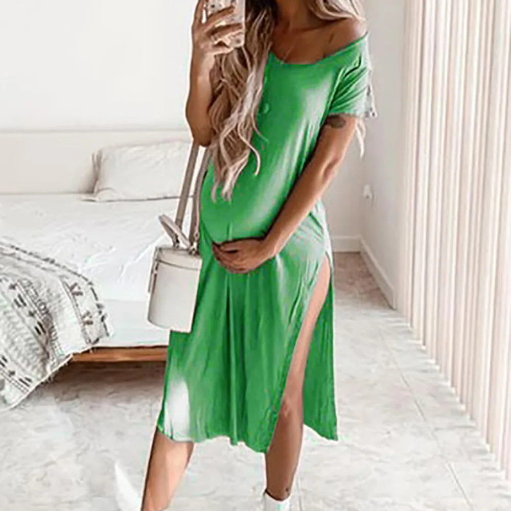 Одежда для беременных летнее сексуальное платье без рукавов с треугольным