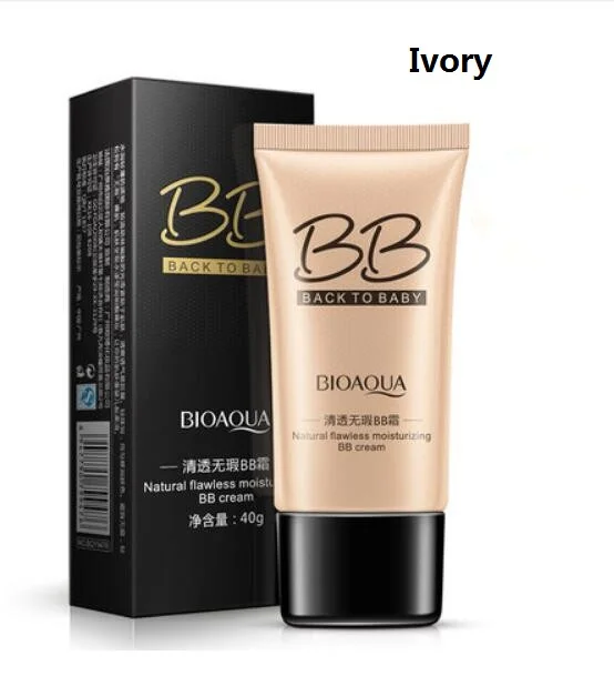 Ivory white Природный Безупречный BB крем отбеливающий увлажняющий маскирующий Крем Обнаженная основа для макияжа лица красота - Цвет: Ivory white
