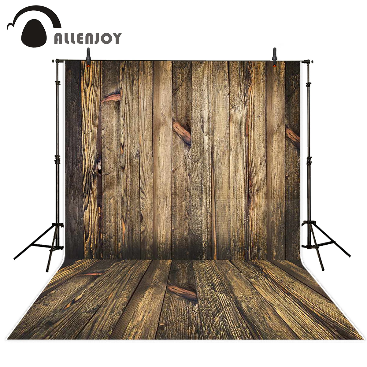 Allenjoy фон для фотосъемки с тенью из коричневого дерева фотостудии компьютерной