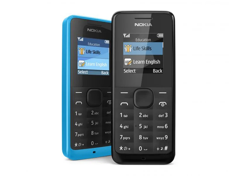Отремонтированный Мобильный телефон NOKIA 105 Dual Sim, хорошее качество, разблокированный 2G GSM