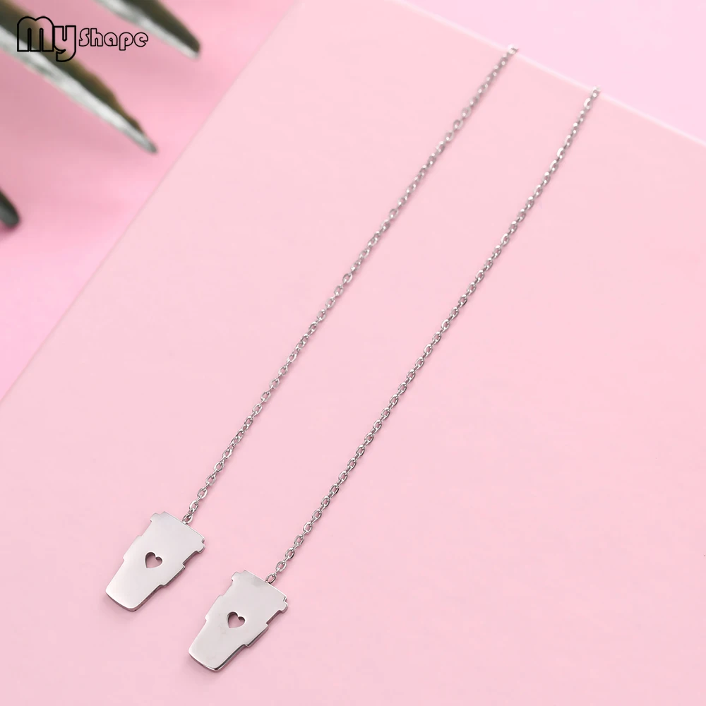 Милые романтичные Ювелирные серьги My Shape из нержавеющей стали подвеска в виде