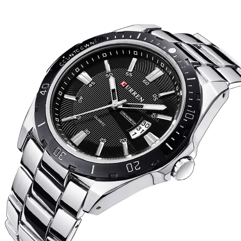 CURREN часы для мужчин Топ бренд Роскошные наручные кварцевые военный дизайн