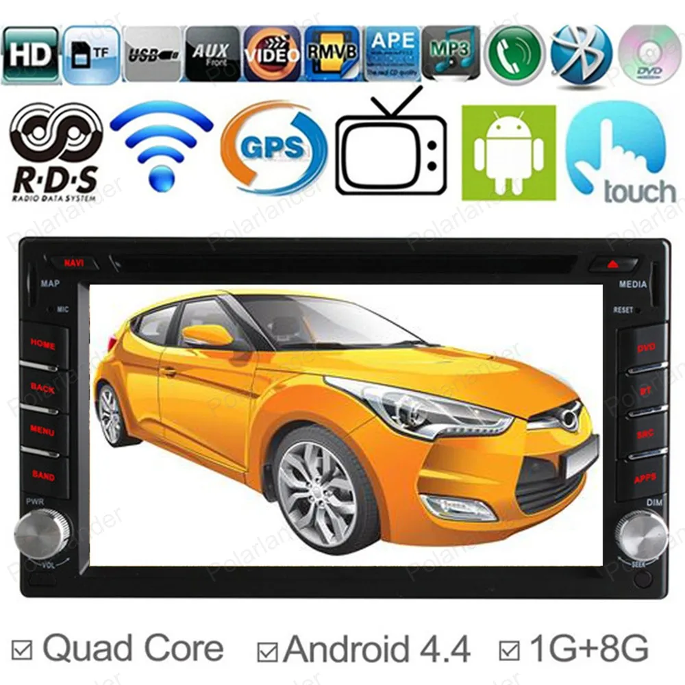 Четырехъядерный 2Din автомобильный стерео радио Универсальный сменный для Android DVD