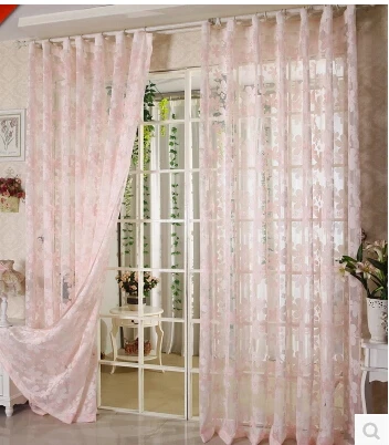 Полые декоративные шторы из розового/фиолетового светильник-желтого/синего