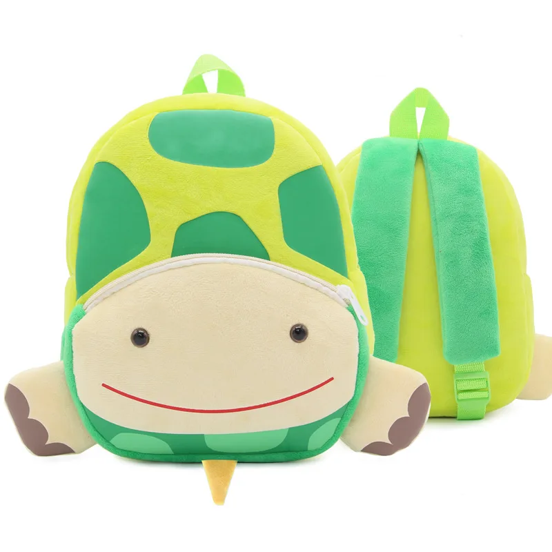 

Children Tortoise Cartoon Plush Backpack School Bag Baby Girls Boys Kindergarten Kids Gift 2-4 Years