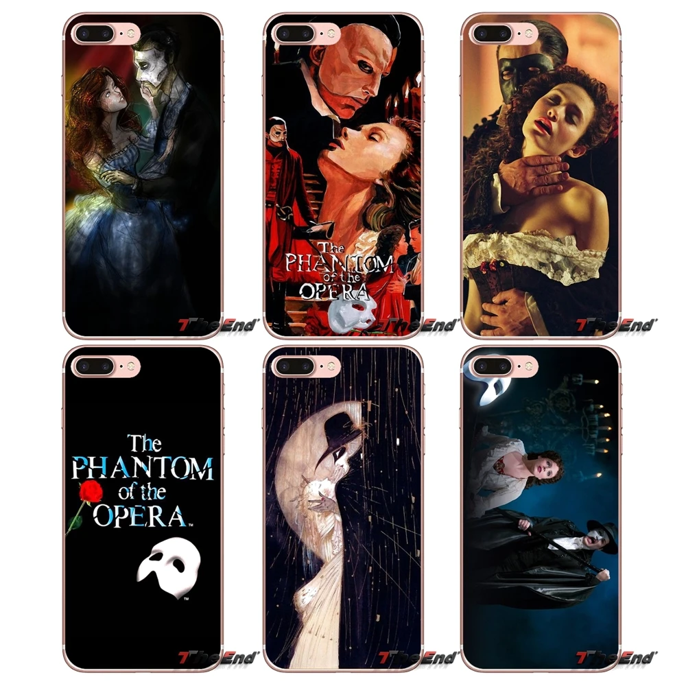 Для iPhone X 4 4S 5 5S 5C SE 6 6S 7 8 Plus Samsung Galaxy J1 J3 J5 J7 A3 A5 2016 2017 Phantom of the Opera Love Mask французский
