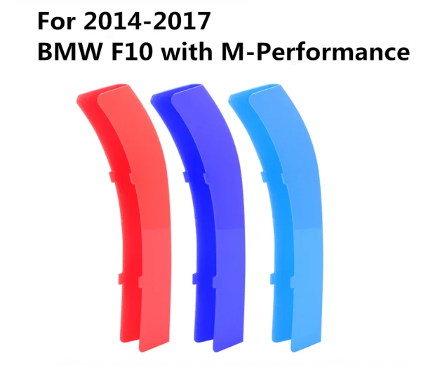 М Цветной Решетка Вставка планки для 2011 2017 BMW F10 F11 5 серии 528i 535i с
