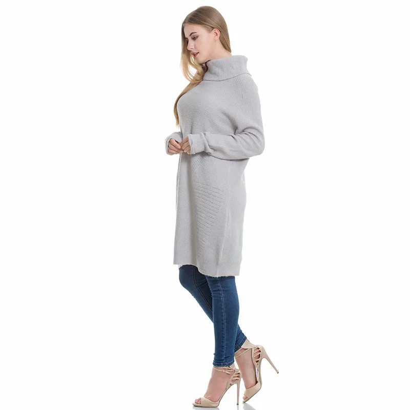 New Style Women Sweaters Loose Turtleneck Knitted Pullover Big Size Long Sleeve Female Jumper | Женская одежда