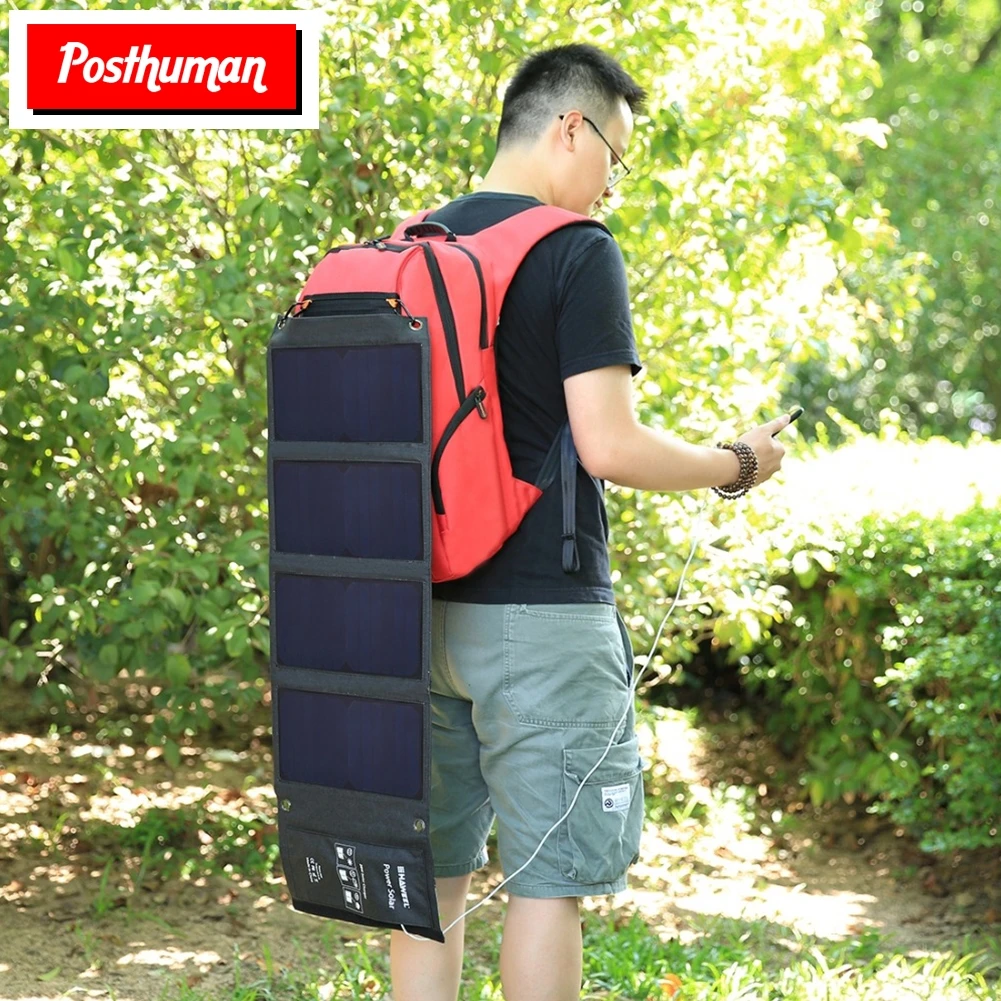 SunPower складное зарядное устройство на 14 Вт 21 28 5 в 2 1 А 4 с выходом USB портативные