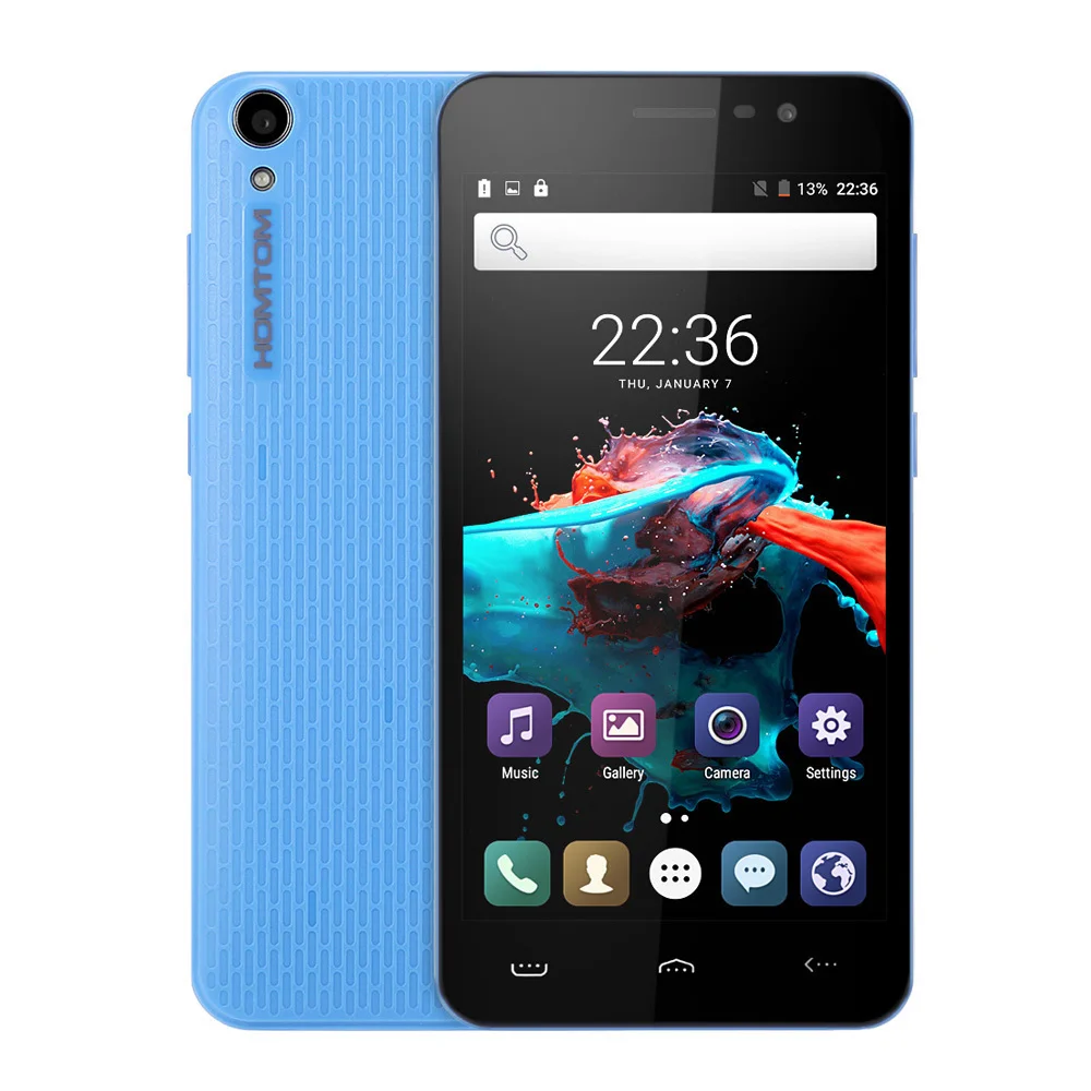 HOMTOM HT16 мобильного телефона 5 0 дюймов mt6580 четыре ядра Android 6 1 ГБ Оперативная память