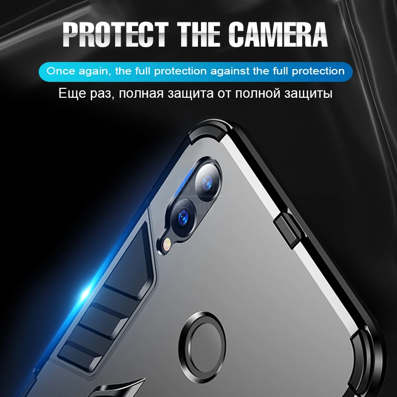 Роскошный защитный чехол с магнитным кольцом для Huawei Honor 8x MAX телефона P20 Pro Lite