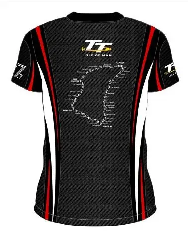 

2018 MOTO GP Isle Of Man TT Racing T-Shirts Motorcycle Road Races Short Sleeve Tees Shirt Men's Summer Mountain Course T Shirt