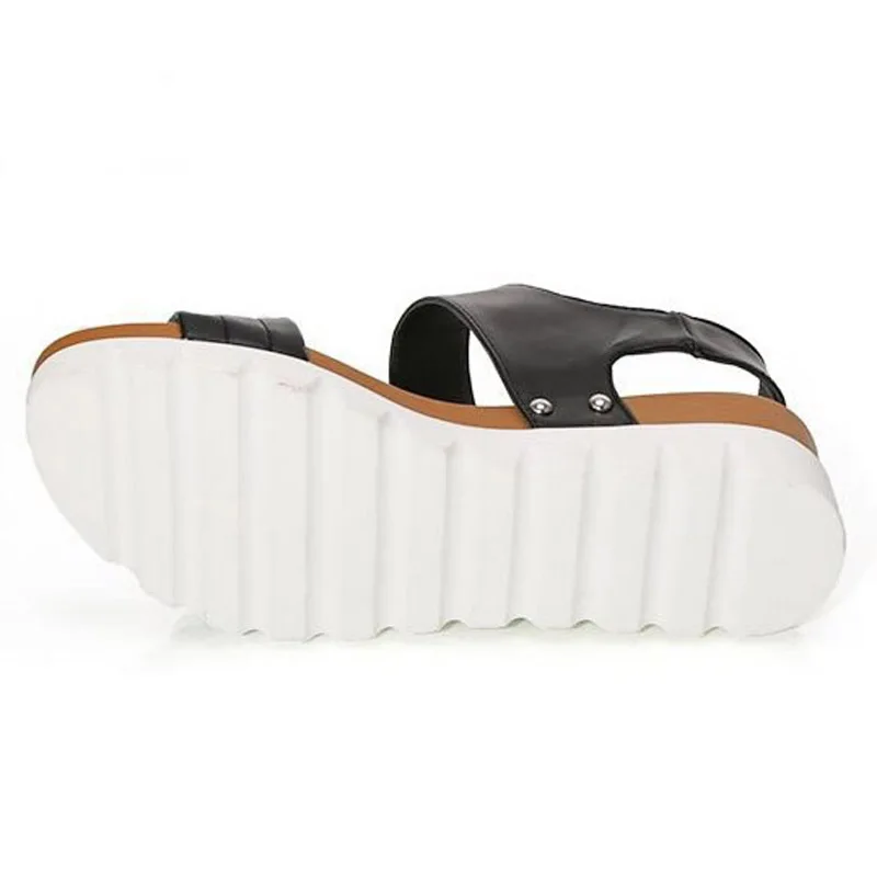 Босоножки BeckyWalk женские на танкетке сандалии гладиаторы платформе с открытым