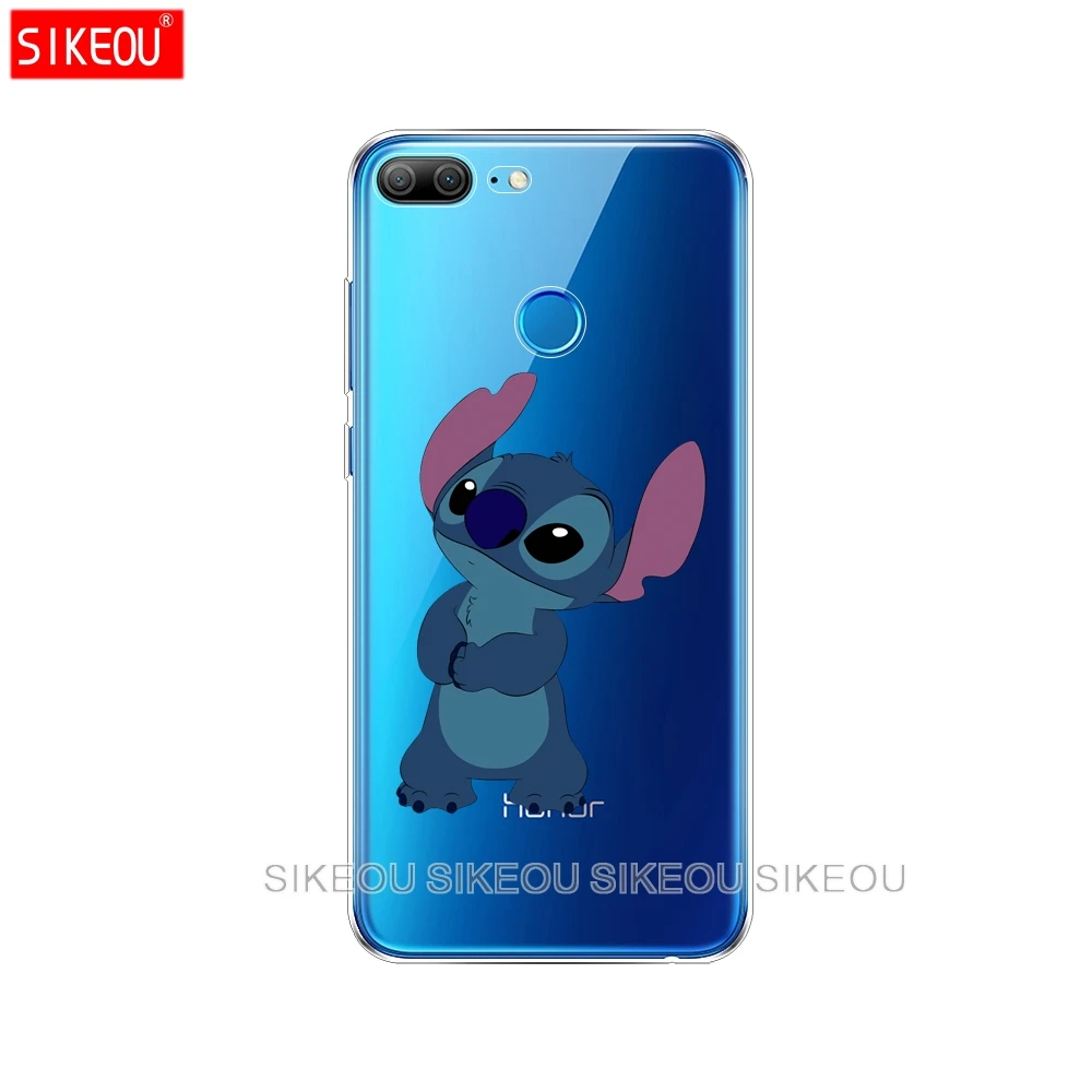 Silicone Cover phone Case for Huawei Honor 10 V10 3c 4C 5c 5x 4A 6A 6C pro 6X 7X 6 7 8 9 LITE hollow out cartoon Lilo Stitch |